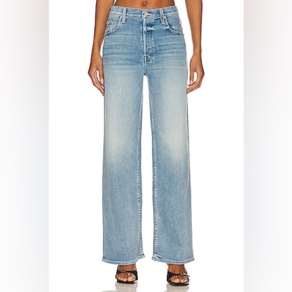 MOTHER Light Blue Flare & Wide Leg Jeans